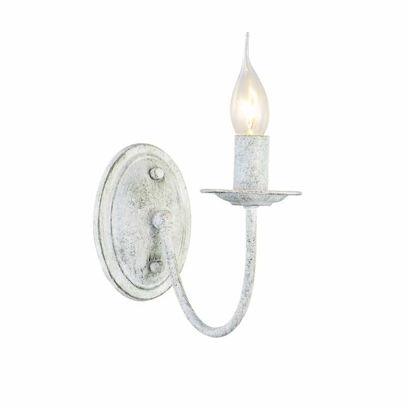 Απλίκα Τοίχου Aca Accra Dl9311wag Μεταλλική 10.5x25x20 cm - Λευκή/Πράσινη