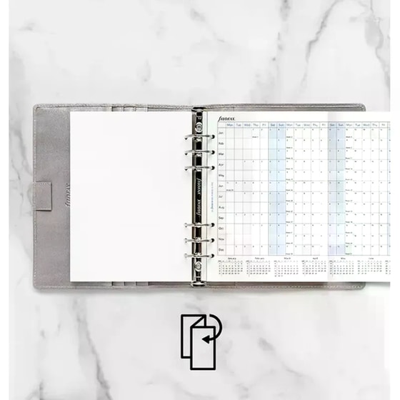 Ανταλλακτικά Φύλλα Ημερολογίου Filofax 2026 Eng. A5 Οριζόντιο Πλάνο image 3