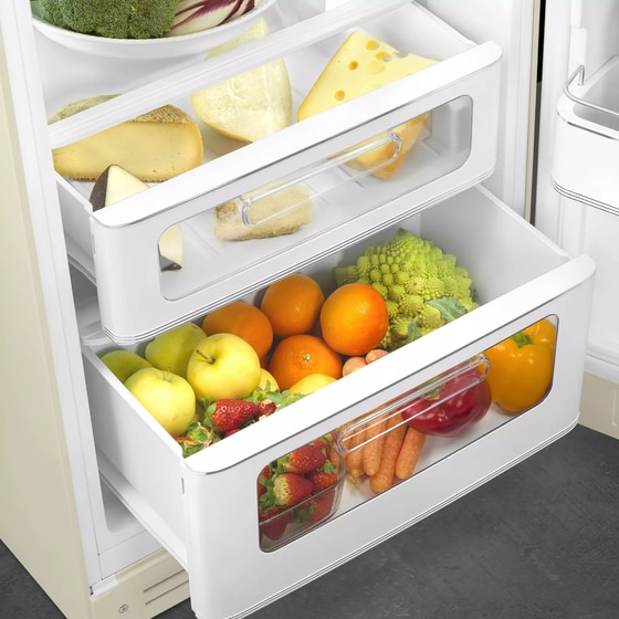 SMEG FAB30RCR6 294 Lt Μπεζ Δίπορτο Ψυγείο image 6