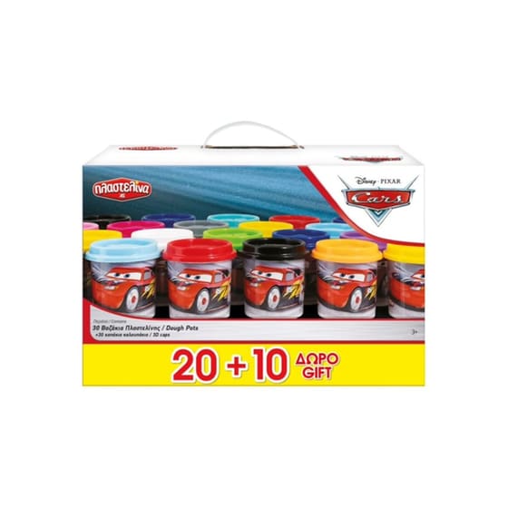 Σχολική&nbsp;Πλαστελίνη&nbsp;Disney&nbsp;Toys&nbsp;30&nbsp;Βαζάκια&nbsp;Cars&nbsp;(3Kg) image 0