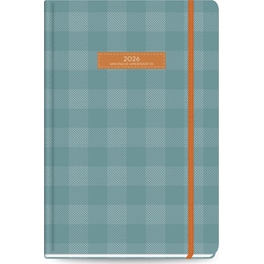 Ημερολόγιο Ημερήσιο 2026 The Writing Fields Plaid 12Μ Πετρόλ