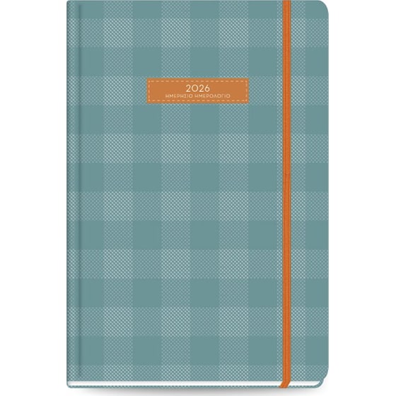 Ημερολόγιο Ημερήσιο 2026 The Writing Fields Plaid 12Μ Πετρόλ image 0