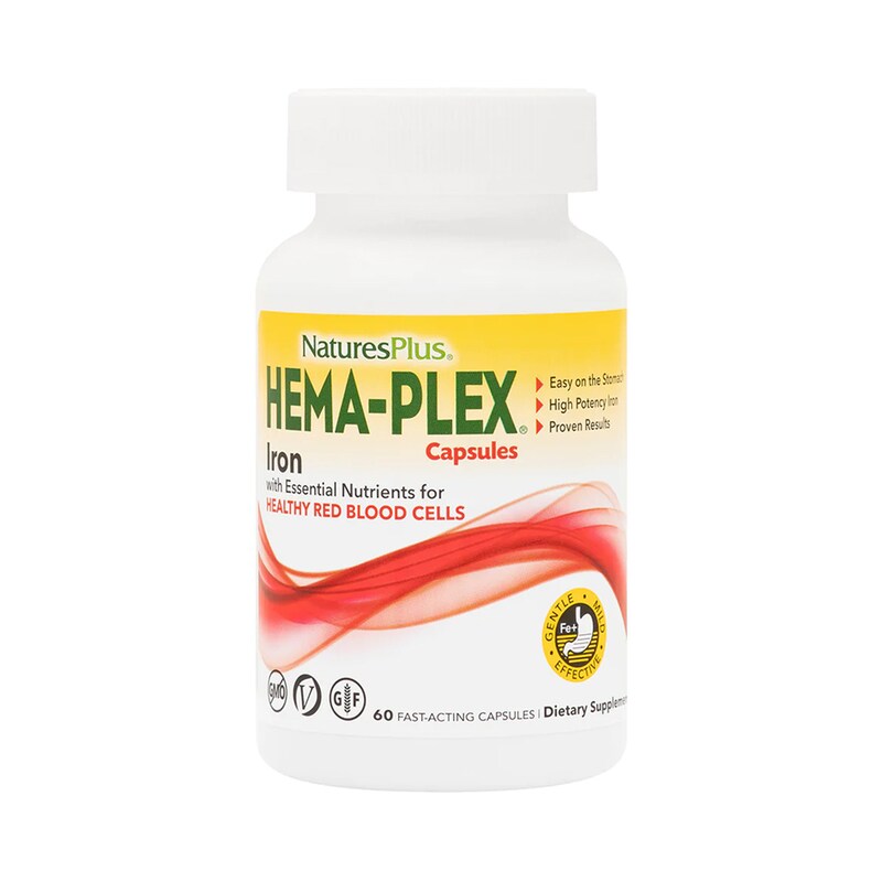 Μέταλλα Natures Plus Hema Plex - 60 κάψουλες