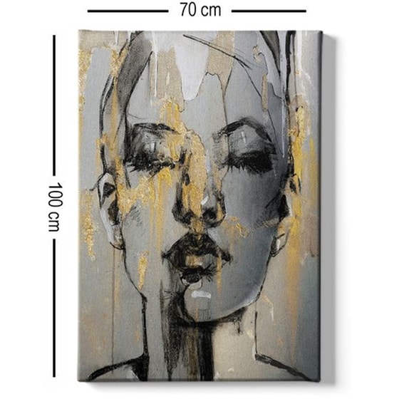Μοντέρνος Πίνακας 24Mall Πρόσωπο 70x100 cm image 2