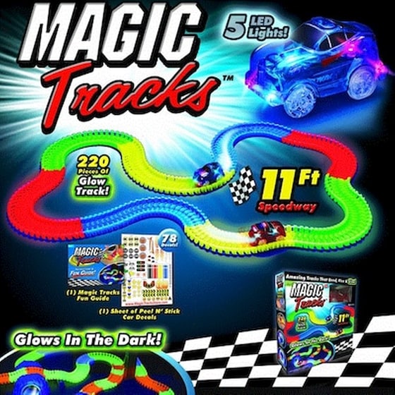 Αυτοκινητόδρομος Με Led Αυτοκινητάκι – Magic Tracks 11ft 220pcs image 0