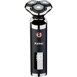 Ξυριστική Μηχανή KEMEI KM-6185 Προσώπου για Υγρό και Στεγνό Ξύρισμα Επαναφορτιζόμενη
