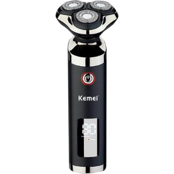 Ξυριστική Μηχανή KEMEI KM-6185 Προσώπου για Υγρό και Στεγνό Ξύρισμα Επαναφορτιζόμενη image 0