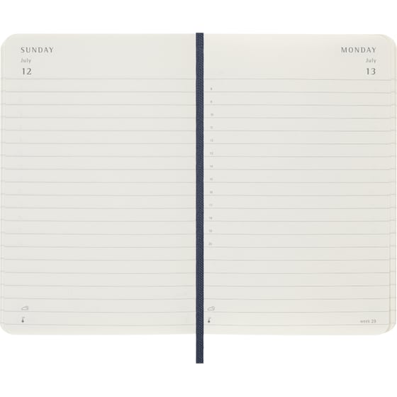 Ημερολόγιο Ημερήσιο Moleskine 2026 12Μ Pocket Saphire Blue Soft image 3