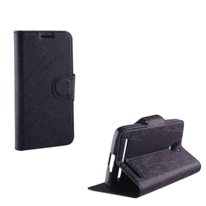 VOLTE-TEL Θήκη Alcatel Idol 2 Mini - Volte-Tel Line TPU Book Cover - Stand Black