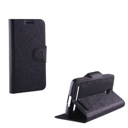 Θήκη Alcatel Idol 2 Mini - Volte-Tel Line TPU Book Cover - Stand Black
