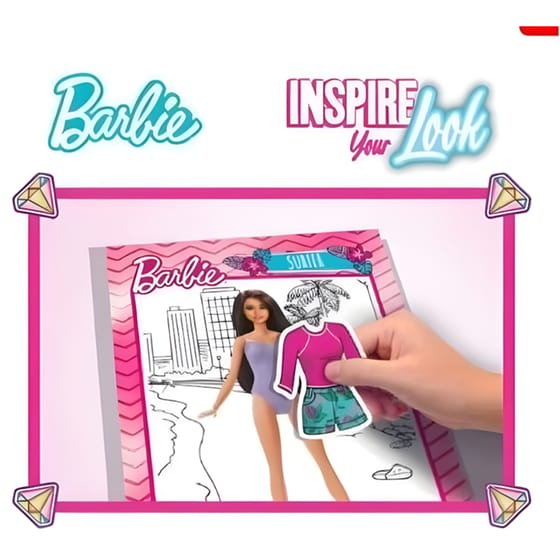 Σετ Ζωγραφικής Barbie Sketch Book Inspire Your Look image 2