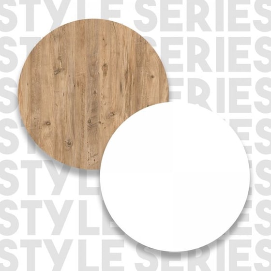 Τραπέζι Μπαρ 24mall Cocenza Atlantic Pine με Μελαμίνη 120x51.6x101.8 cm - Λευκό/Φυσικό Χρώμα image 2