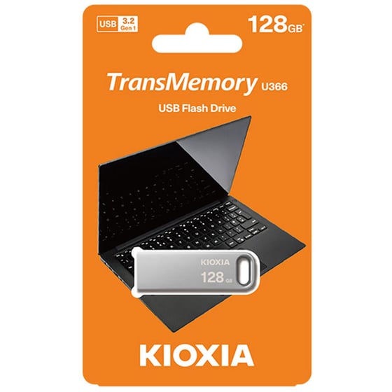 Kioxia TransMemory U366 128GB USB 3.2 Stick - Ασημί image 1