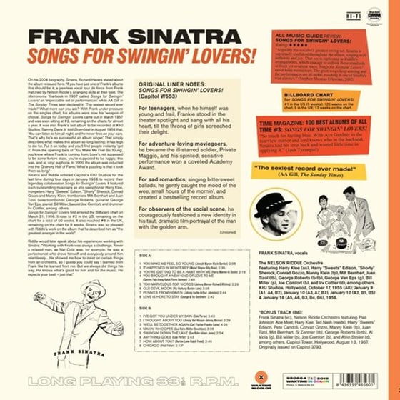 Songs For Swingin' Lovers! (Audiophile Vinyl) image 1