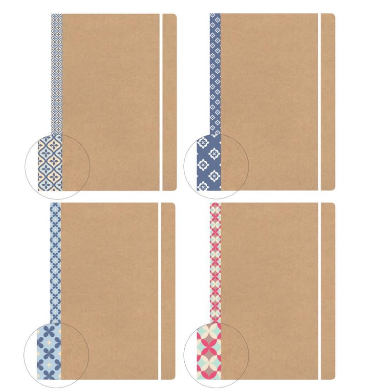 NEXT Τετράδιο Next 2 Θεμάτων με Λάστιχο Flexi Patterns (1 Τεμάχιο)
