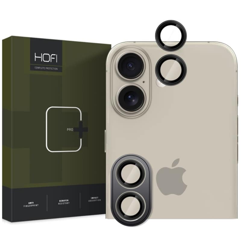 HOFI Προστατευτικό καμερών Apple iPhone 16 / 16 Plus - Hofi Camping Pro Camera Black