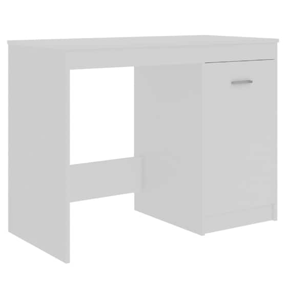 Γραφείο με Συρτάρια VidaXL από Μοριοσανίδα 140x50cm - Λευκό image 3