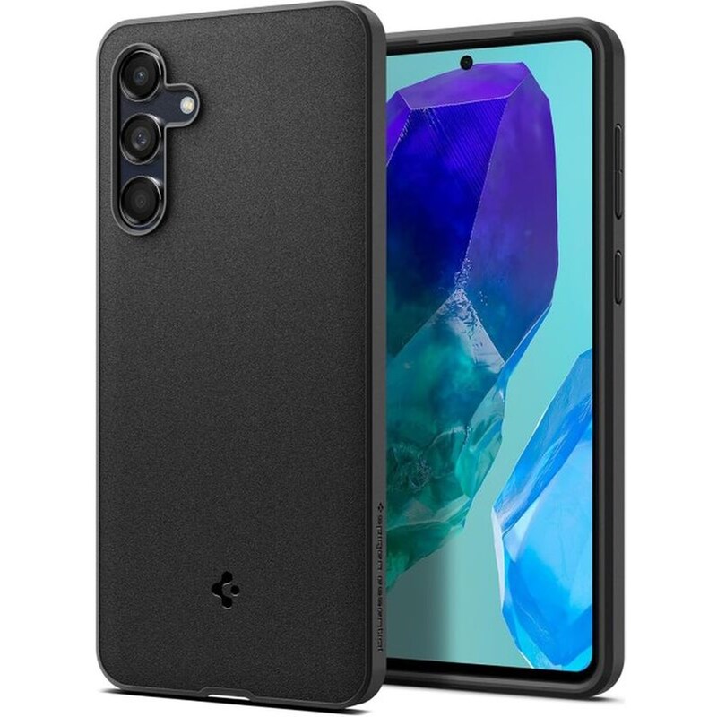 Ανθεκτική Θήκη Σιλικόνης - Samsung Galaxy M55 - Spigen Essential Sand Blast - Matte Black (acs07541)