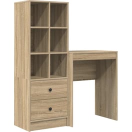 Γραφείο VidaXL 105,5x34x127 cm - Sonoma Δρυς (2 τεμ.)