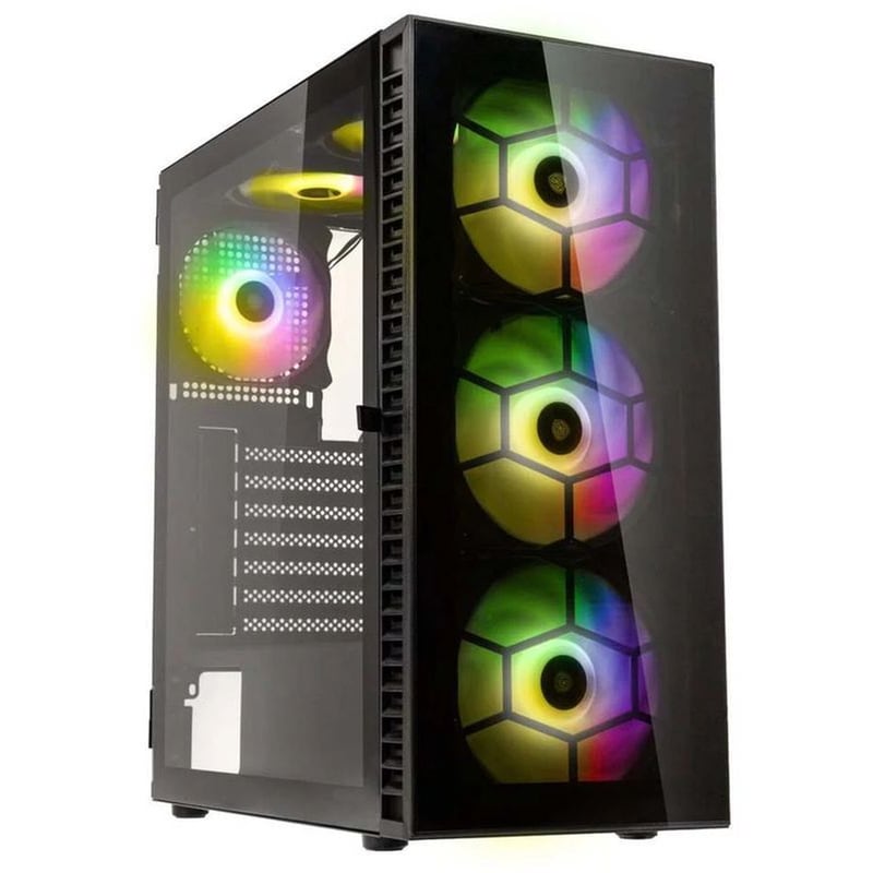 KOLINK Κουτί Desktop Kolink Observatory HF PGW-CH-KOL-109 RGB Midi-tower - Μαύρο