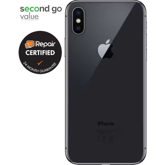 Μεταχειρισμένο Apple iPhone X 64GB Space Gray second go value Certified by iRepair image 3