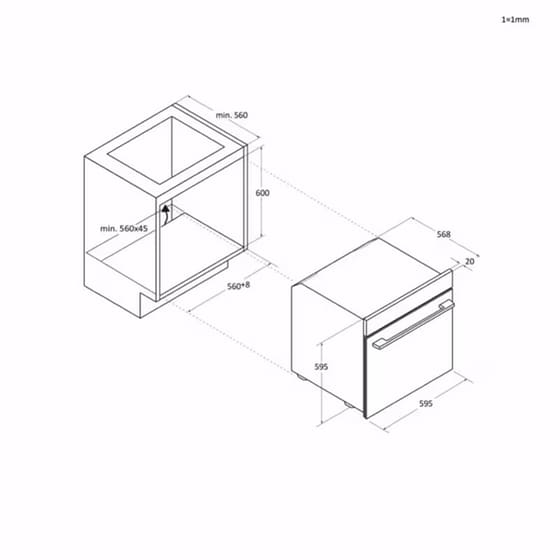 HAIER HAH64EXCP & ID65G3YTB 78 Lt Εντοιχιζόμενο Σετ Φούρνος και Εστία image 14