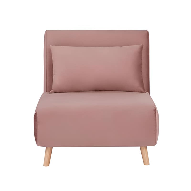 Πολυθρόνα Κρεβάτι Next Stockholm από Ύφασμα – Ροζ