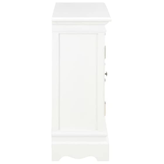 Vidaxl Μπουφές Ψηλός Λευκός 70 X 28 X 70 Εκ. Από Μασίφ Ξύλο Πεύκου image 5