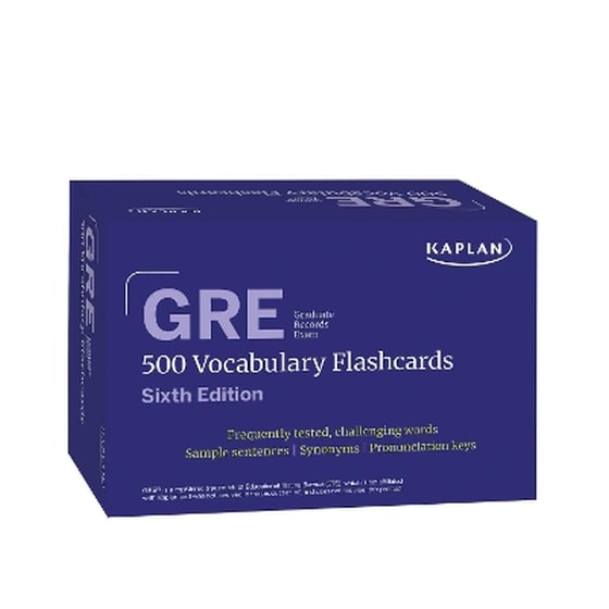 GRE Vocabulary Flashcards, Sixth Edition + Online Access to Review Your Cards, a Practice Test, and Video Tutorials image 0