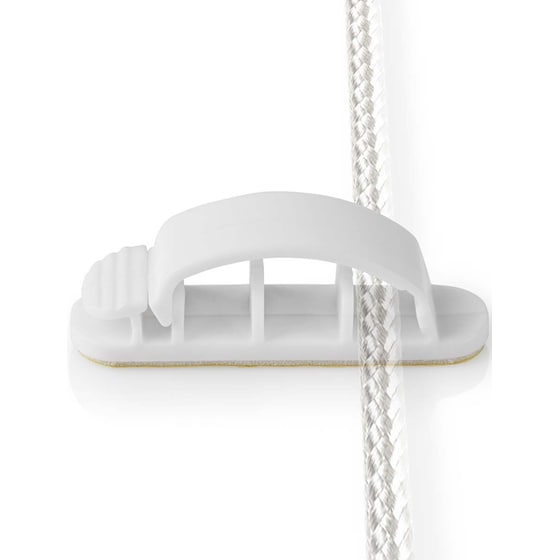 Διαχειριστής Καλωδίων Nedis Cable Clip CMGC22033WT - 3τμχ - Λευκό image 5