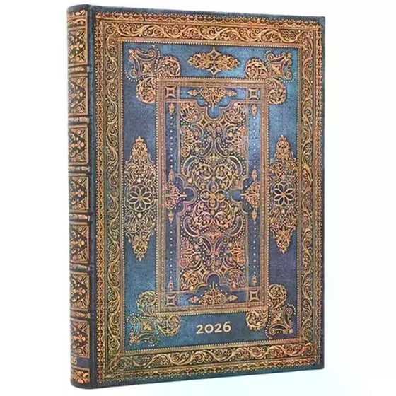 Ημερολόγιο Ημερήσιο Paperblanks 2026 Midi Blue Luxe image 0