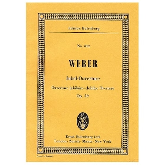 Weber - Jubel Ouverture Op.59 [pocket Score] image 1