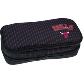 Κασετίνα Back me up NBA Οβάλ Chicago Bulls Black