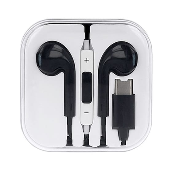 Ακουστικά Με Μικρόφωνο Mega Bass Type C - Oem - Μαύρο - In Ear image 0