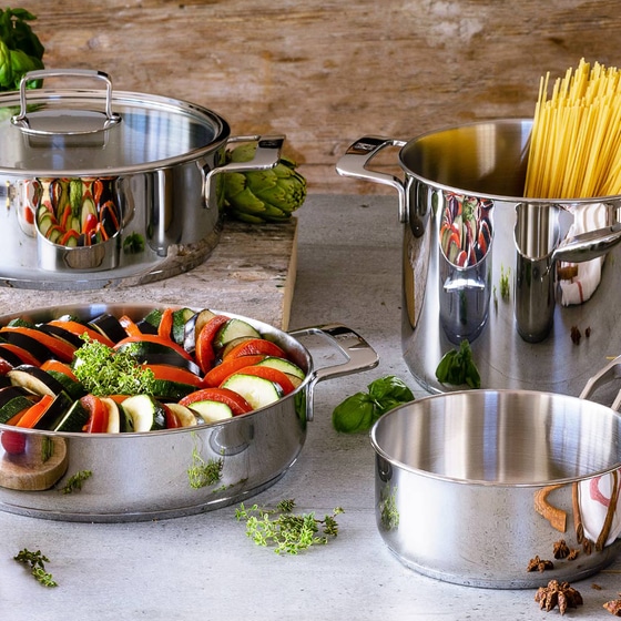 BRA A770355 Signature Κατσαρόλα από Ανοξείδωτο Ατσάλι 24 cm 3.75 Lt Inox image 1
