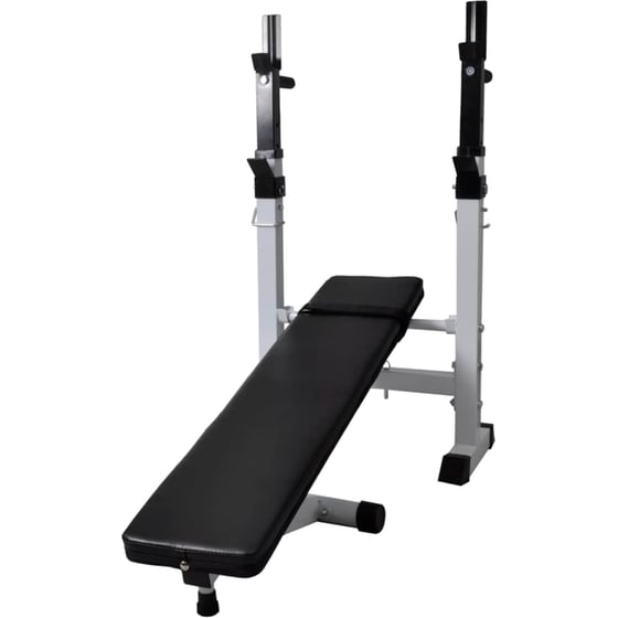 Σετ Ρυθμιζόμενος Πάγκος Γυμναστικής VidaXL 60.5kg - Μαύρος image 4
