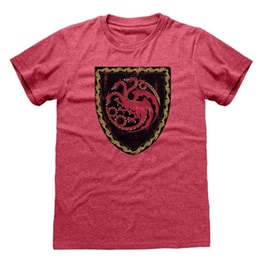 T-shirt Heroes Inc. House Of The Dragon Targaryen Crest - Ροζ