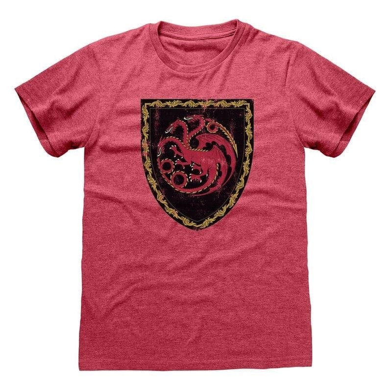 HEROES INC. T-shirt Heroes Inc. House Of The Dragon Targaryen Crest - Ροζ