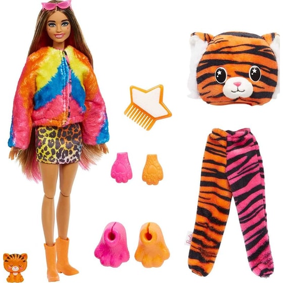 Κούκλα Barbie Cutie Reveal Jungle Series Τιγράκι (HKP99) image 2