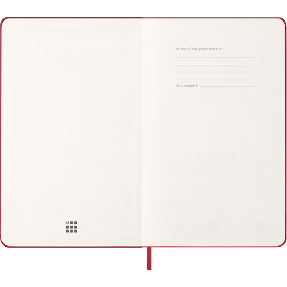 Ημερολόγιο Εβδομαδιαίο 2027 Moleskine 12M L Hardcover Κόκκινο image 1