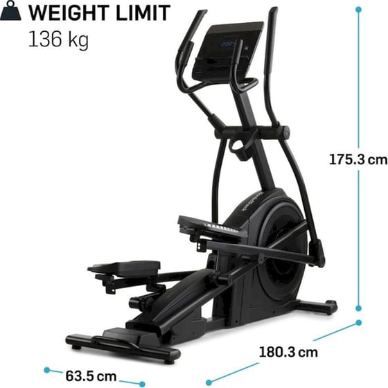 Ελλειπτικό Μηχάνημα NordicTrack Airglide LE Ηλεκτρομαγνητικό - Μαύρο image 10