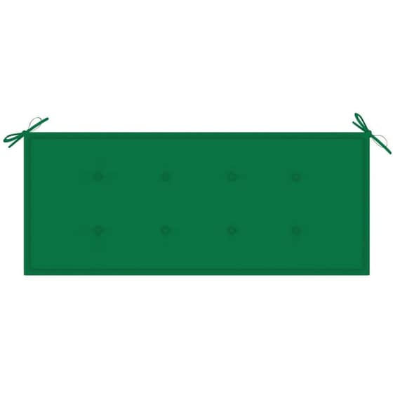 Παγκάκι Κήπου VidaXL με Μαξιλάρι από Μπαμπού 118x38x45 cm - Καφέ/Πράσινο image 5