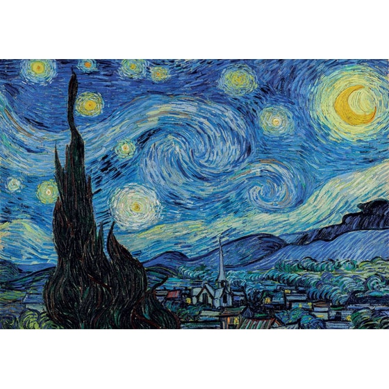 Παζλ Clementoni Museum Collection Van Gogh: Έναστρη Νύχτα - Compact Box (1000 Κομμάτια) image 1