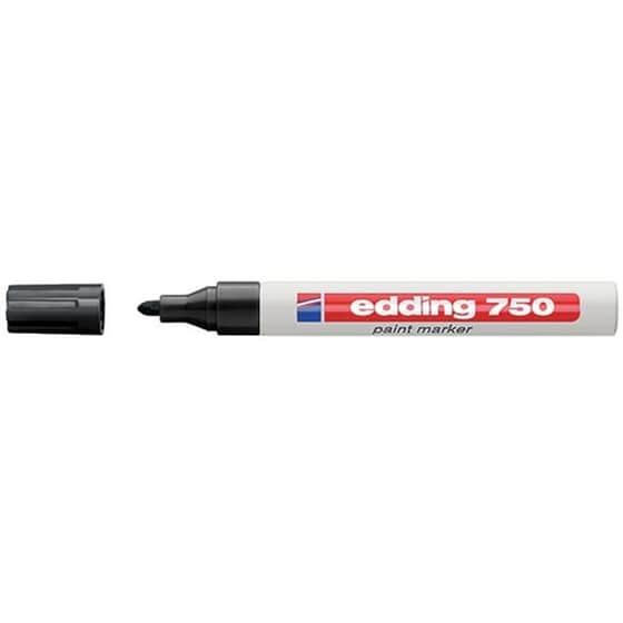 Μαρκαδόρος Ανεξίτηλος Edding Μαύρο 2.0 mm image 0