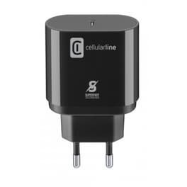 Φορτιστής Πρίζας Cellular Line Usb-C 25W - Black