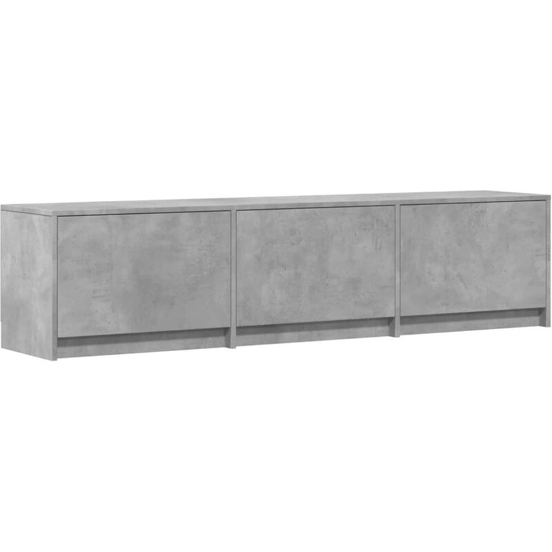 Έπιπλο Τηλεόρασης VidaXL με LED 165 x 34 x 40 cm - Γκρι Σκυροδέματος