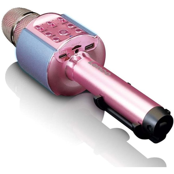 Μικρόφωνο Karaoke Lenco BMC-090 Με Ηχείο - Ροζ image 1