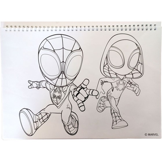 Μπλοκ Ζωγραφικής Gim A4 Spidey Dino Webs image 4
