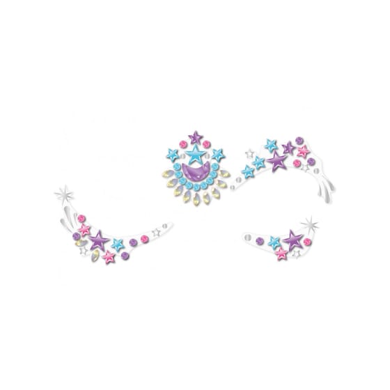 Σετ Παιδικά Αυτοκόλλητα Avenir Face Gems Stars image 3