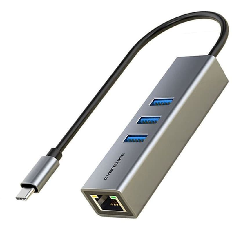 CABLETIME Cabletime CT-CMLU3 USB Hub 3.0 με 4 θύρες - Γκρι